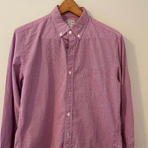 J. Crew Red Checked Dress Shirt. Men's M